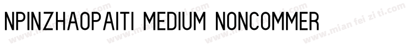npinzhaopaiti Medium Noncommercia字体转换